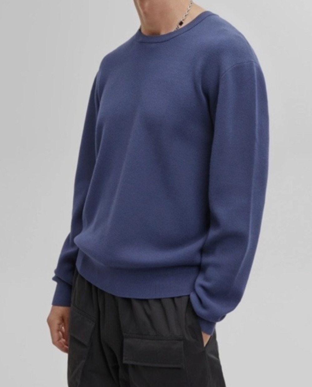 Mode of One Men's  Crewneck Sweater Caspian Waters Size L